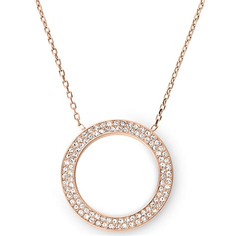 michael kors circle mk necklace diamond|michael kors jewellery uk.